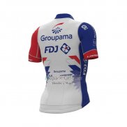 Groupama FDJ Ropa Ciclismo Culotte Corto 2021 Mangas Cortas Rojo Azul Blanco(2) 2